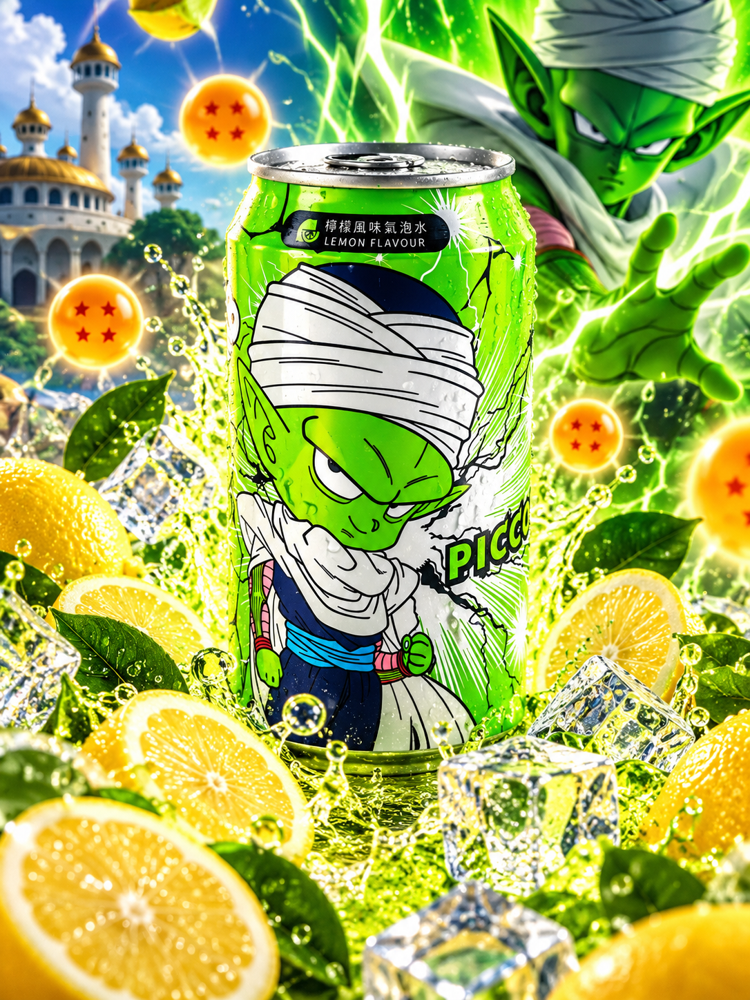 Ocean Bomb Dragon Ball Piccolo Citromos Szénsavas Ital 330ml