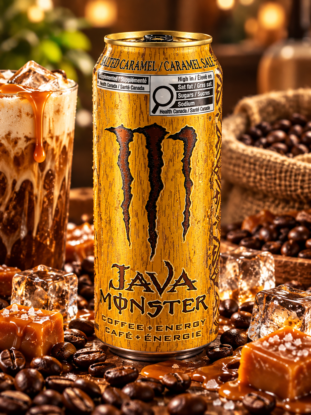 Monster Java Salted Caramel – sós karamellás energiaital 443 ml
