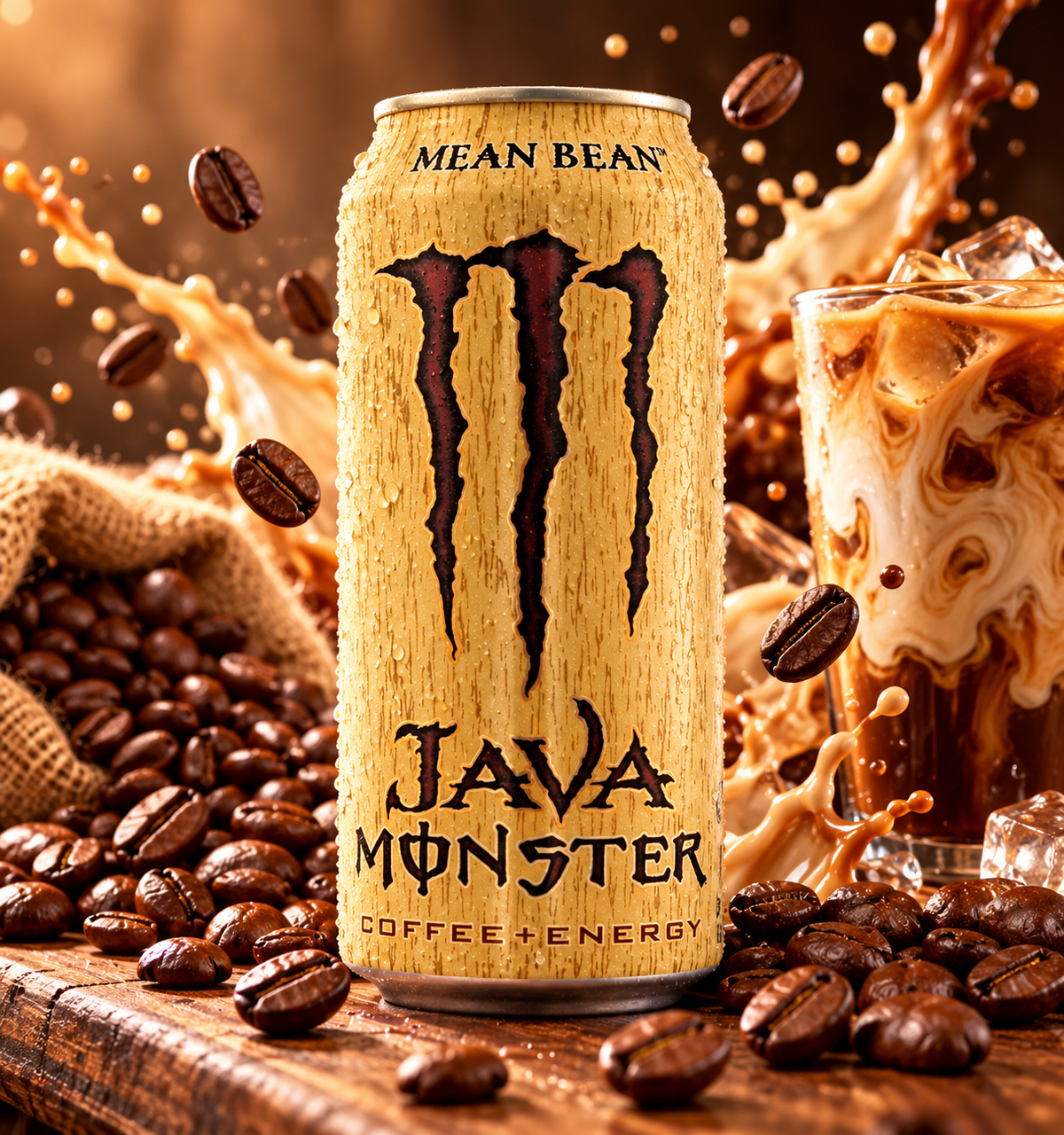 Monster Java Mean Bean – vaníliás-kávés energiaital 443 ml