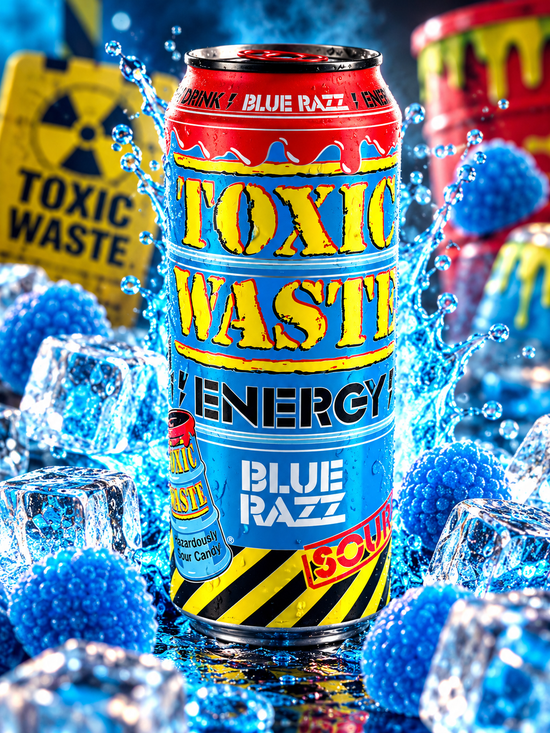 Toxic Waste Energy Blue Razz – kék málna ízű energiaital 500 ml