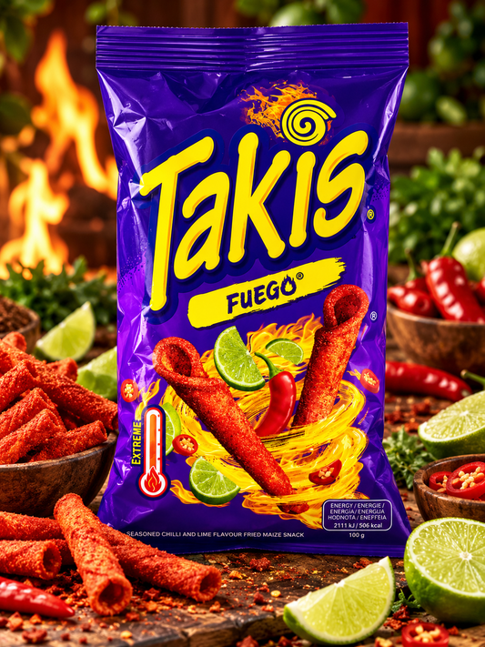 Takis Fuego – csípős, lime-os tortilla chips 100 g