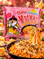 Samyang Buldak Carbonara – csípős, carbonara ízű instant tészta 130 g