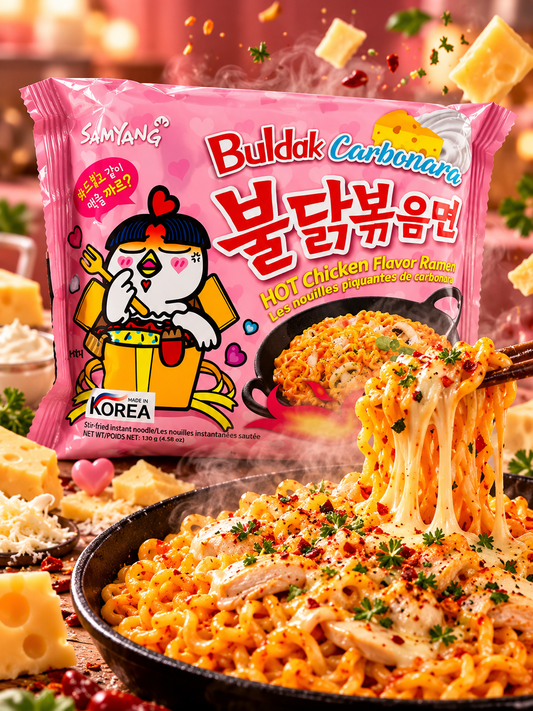 Samyang Buldak Carbonara – csípős, carbonara ízű instant tészta 130 g
