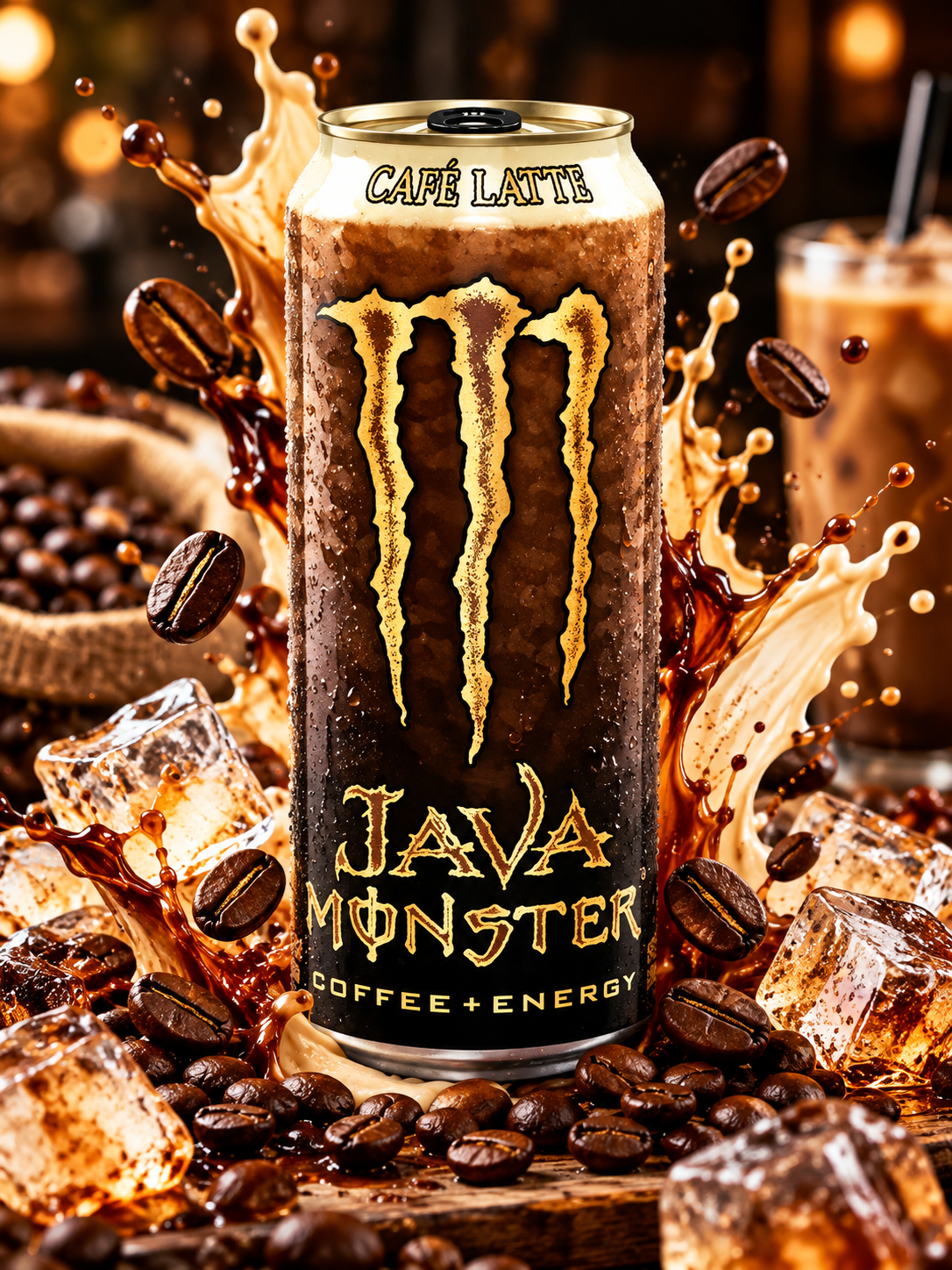Monster Java Café Latte – kávés energiaital 443 ml