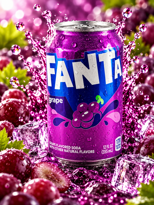 Fanta Grape USA szőlő ízű szénsavas üdítőital 355ml
