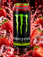 Monster Energy Strawberry Shot Zero– epres energiaital 473 ml