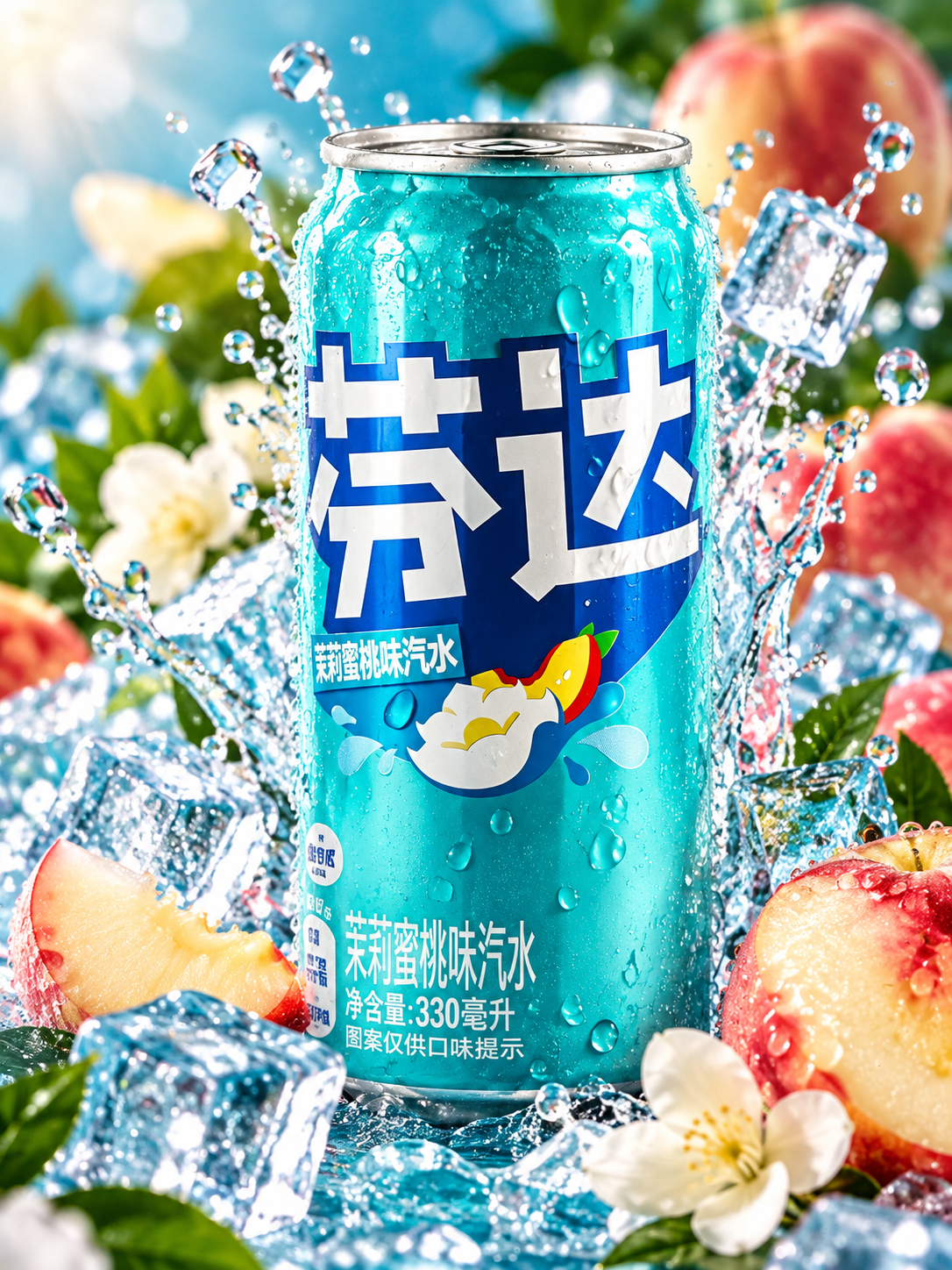 Fanta Jasmine Peach 330ml CHN Jázmin-Barack Ízű Szénsavas Üdítő