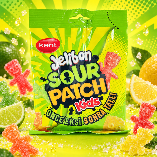 Jelibon Sour Patch zselécukorka – 80 g
