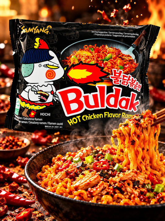 Samyang Buldak Hot Chicken – extra csípős csirkés instant tészta 140 g