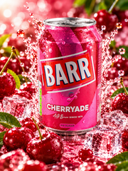 Barr Cherryade Zero cseresznye ízű szénsavas üdítőital 330ml