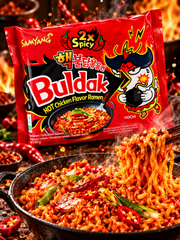 Samyang Buldak 2× Spicy – extra csípős csirkés instant tészta 140 g