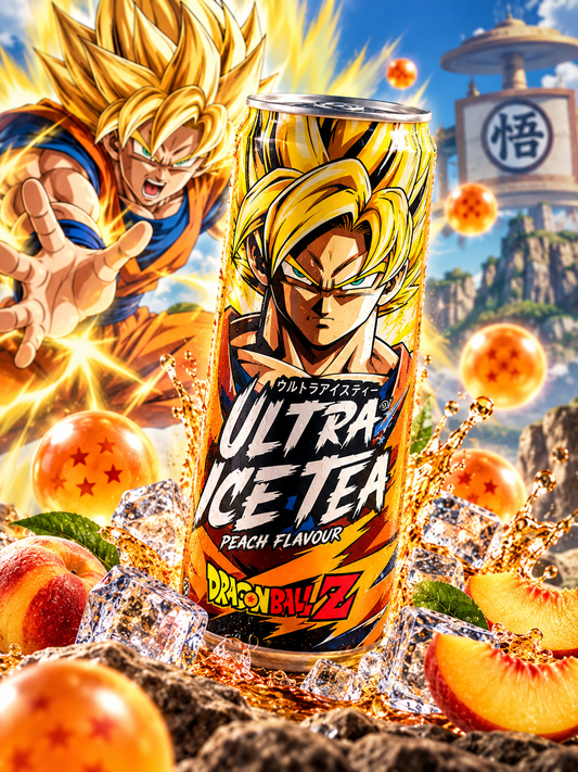 Ultra Ice Tea Peach Dragon Ball Goku 330ml Őszibarack Ízű Jégtea