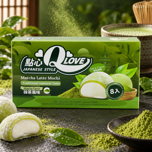Matcha ízesítésű mochi
