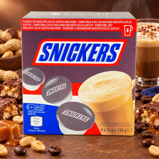Snickers – Dolce Gusto kompatibilis kakaóital-kapszula, 8 db / 120 g