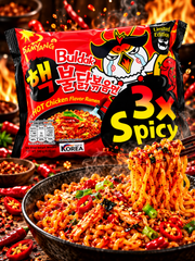 Samyang Buldak 3× Spicy – háromszorosan csípős csirkés instant tészta 140 g