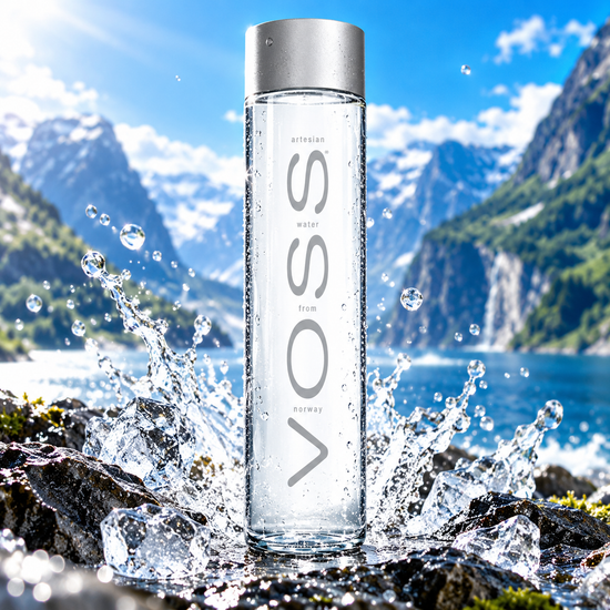 VOSS Artesian Water From Norway 500ml Norvég Szénsavmentes Természetes Ásványvíz Üvegpalackban