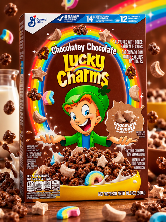 Lucky Charms Chocolate – csokoládés gabonapehely 300 g