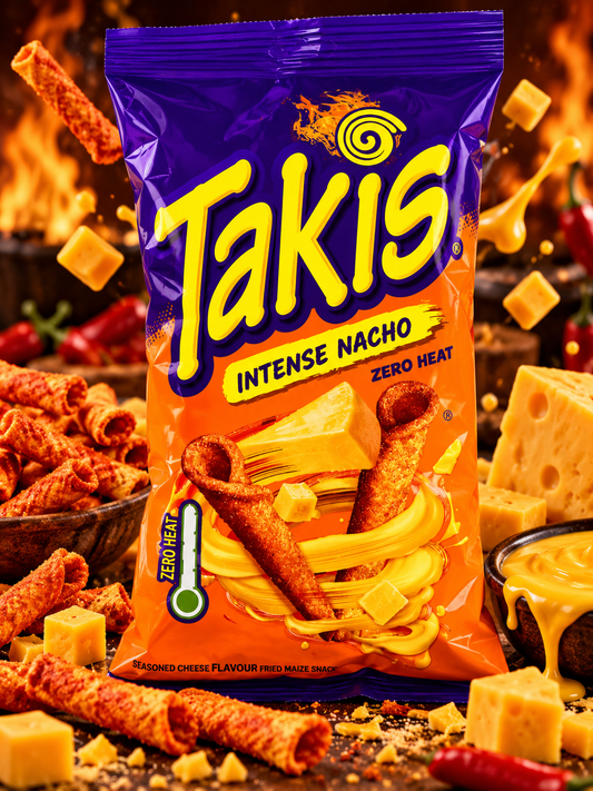 Takis Intense Nacho – sajtos tortilla chips 100 g