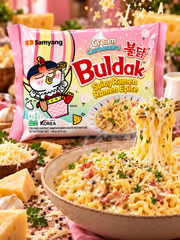 Samyang Buldak Cream Carbonara – krémes carbonara ízű instant tészta 140 g