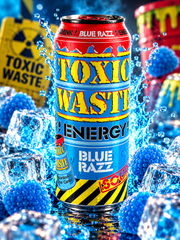 Toxic Waste Energy Blue Razz – kék málna ízű energiaital 500 ml