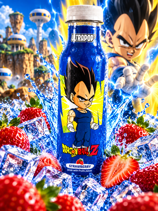 Ultra Pop Dragon Ball Z Vegeta Strawberry 330ml I Eper Ízű Üdítőital