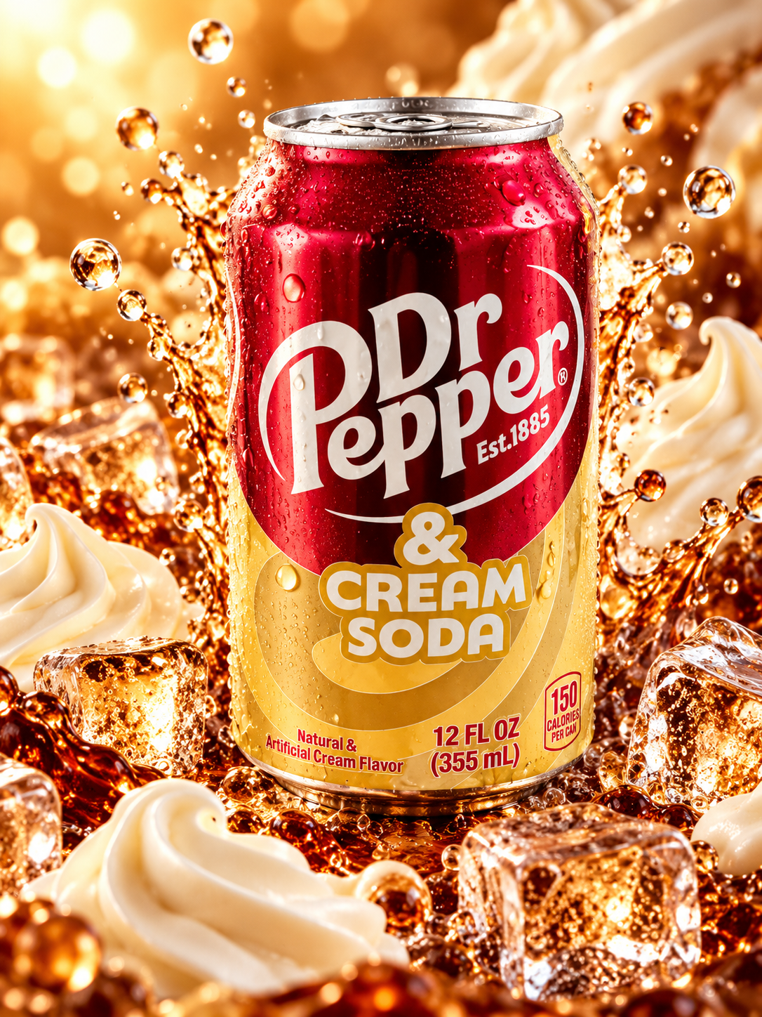 Dr Pepper USA Cream Soda szénsavas üdítőital 355ml