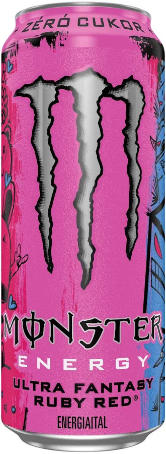 Monster Energy Ultra Fantasy Ruby Red szénsavas citrus ízű energiaital koffeinnel 500 ml